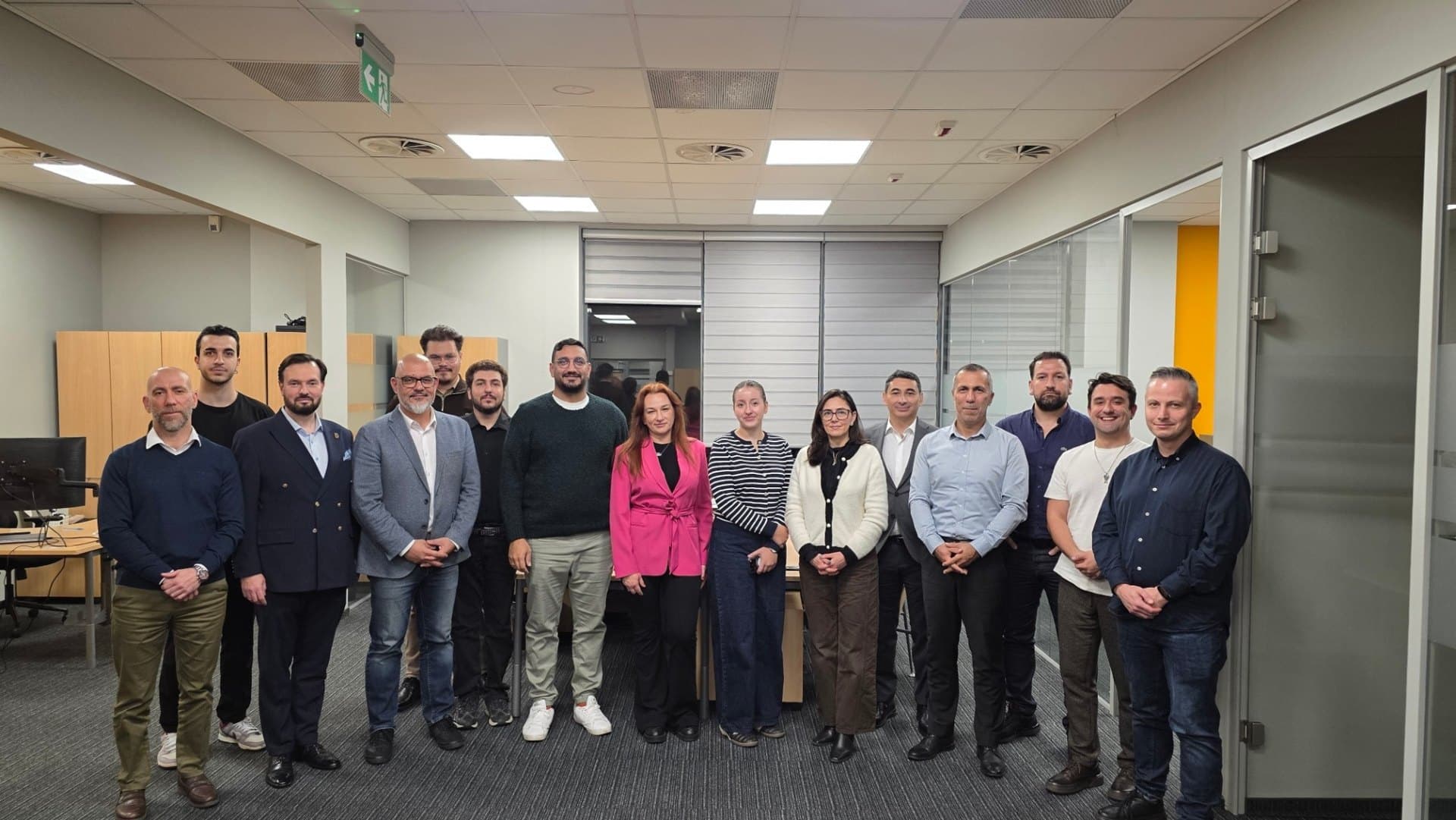 TURKPOL members standing together in an office in Warsaw after the General Meeting of 21 October 2026.